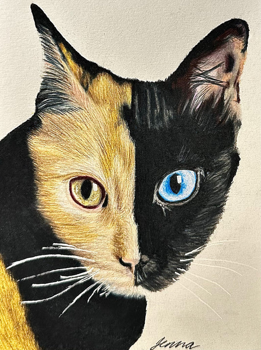 Colored Pencil Animal Portrait